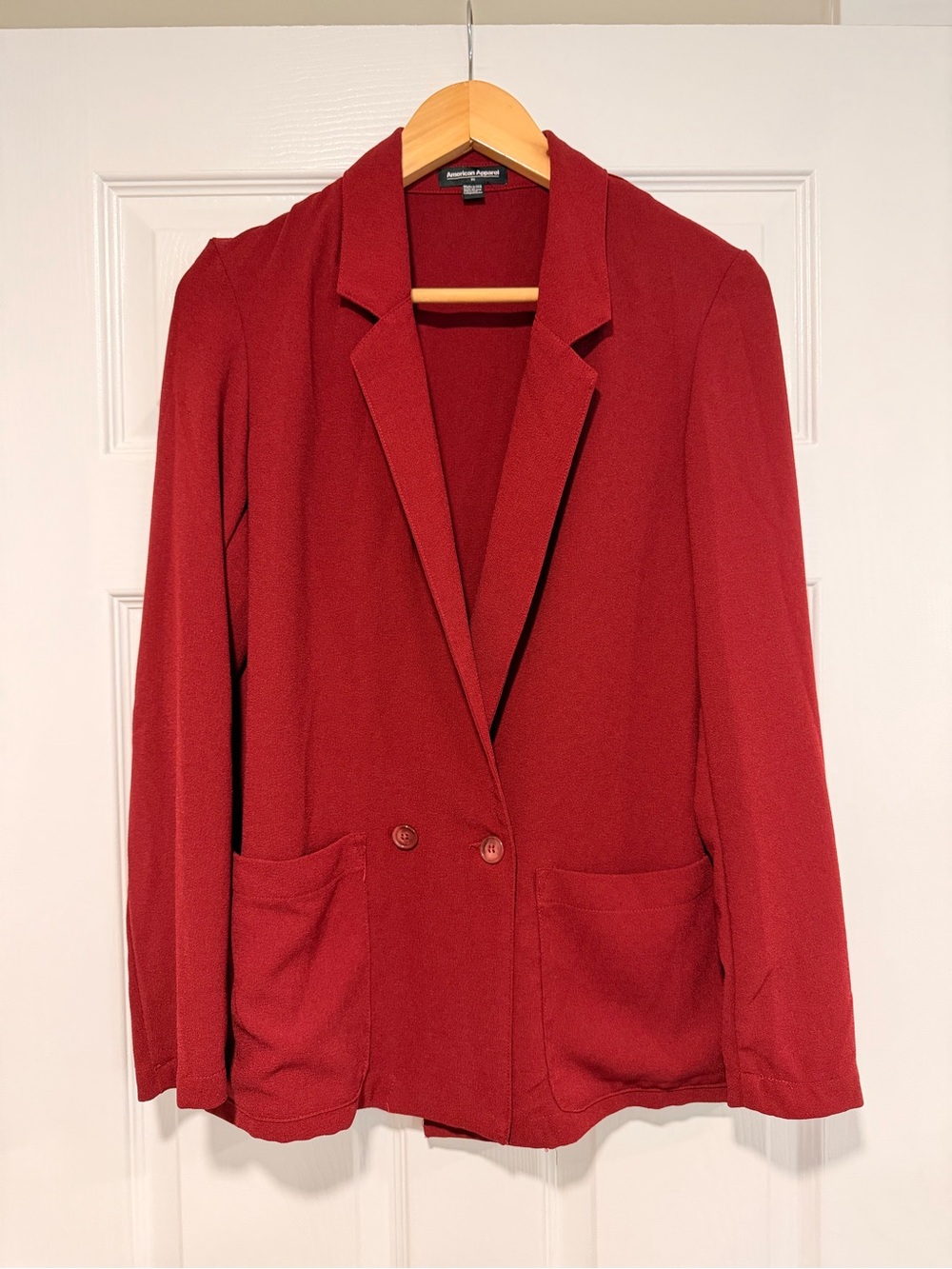 American Apparel Deep Red Women's Blazer Jacket